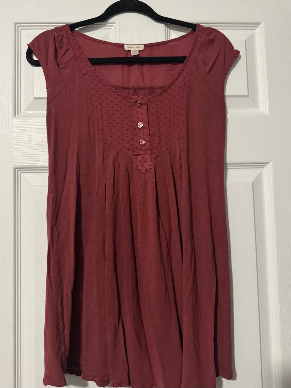 Urban Outfitters silence + noise Mauve Scoop Neck Cap Sleeve Tunic top size S